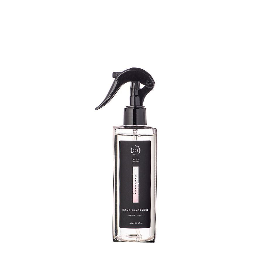 Mood Collection Magnolia Home Fragrance Spray bottle isolated on a white background