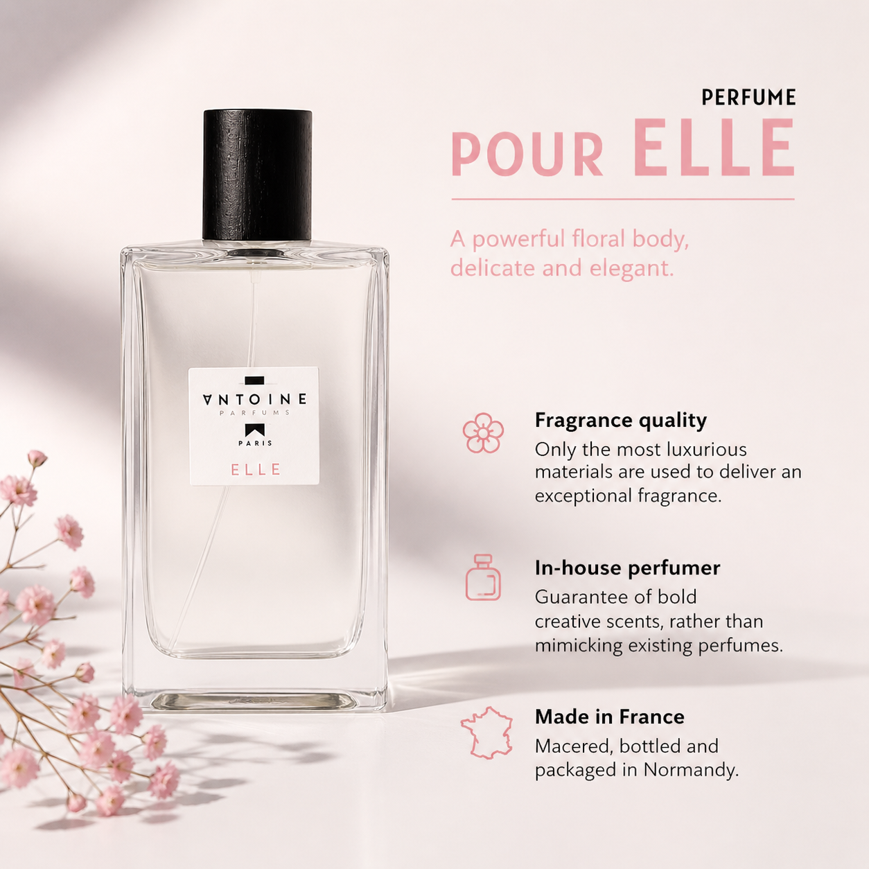 Antoine Parfums Elle Eau de Toilette 30ml – Light Floral Perfume