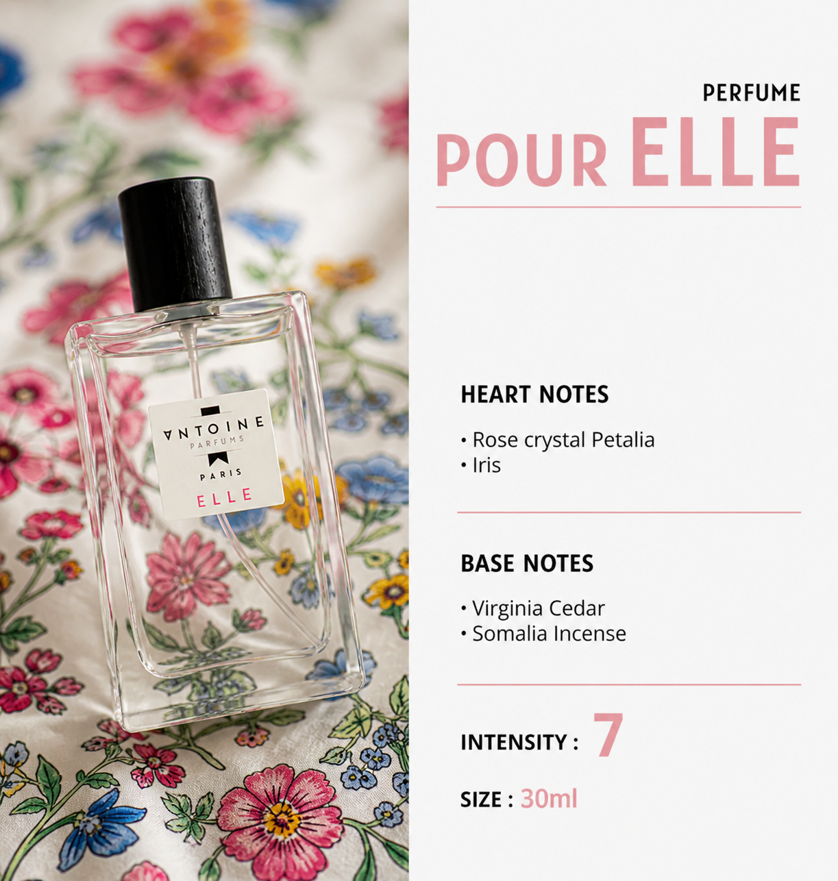 Antoine Parfums Elle Eau de Toilette 30ml – Light Floral Perfume